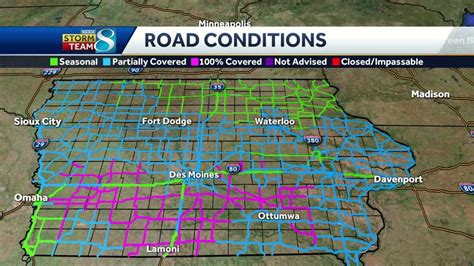 iowa road conditions today|More.